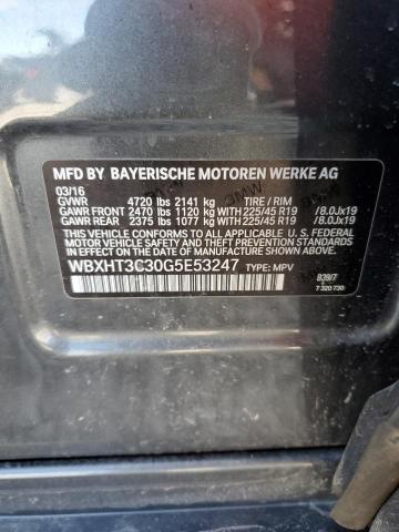 WBXHT3C30G5E53247 BMW X1 Xdrive28i