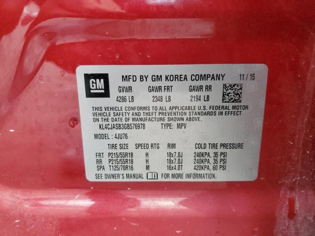 KL4CJASB3GB576978 Buick Encore