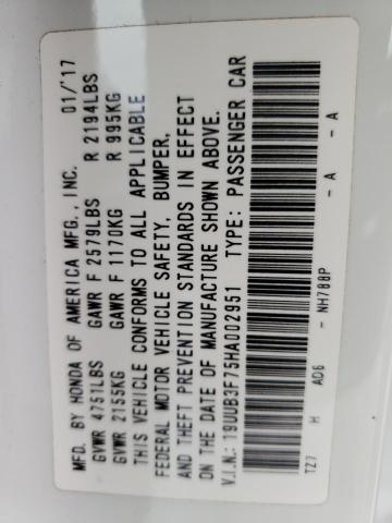 2017 ACURA TLX ADVANC 19UUB3F75HA002951
