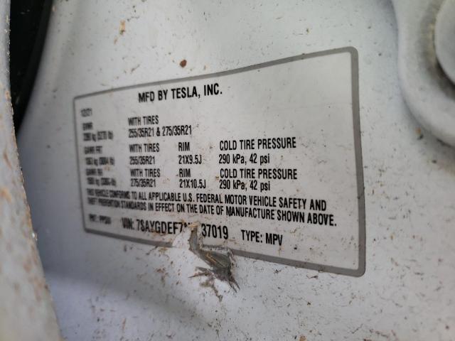 7SAYGDEF7NF337019 Tesla Model Y