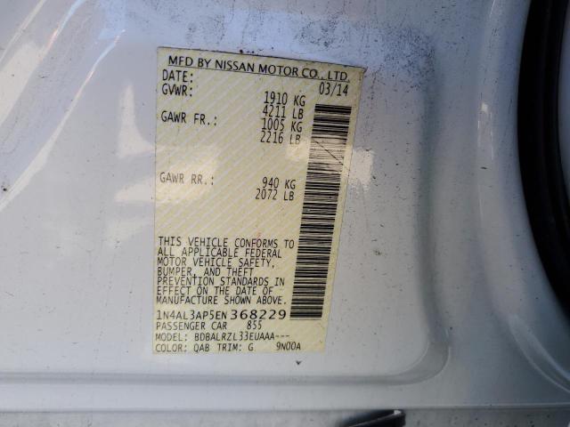 1N4AL3AP5EN368229 Nissan ALTIMA 2.5