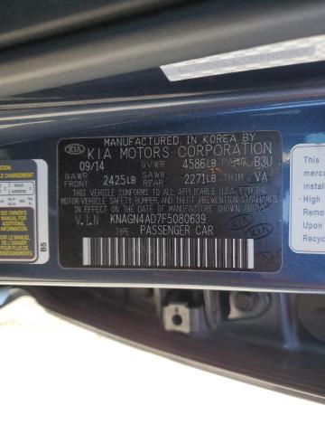 KNAGN4AD7F5080639 KIA OPTIMA HYBRID