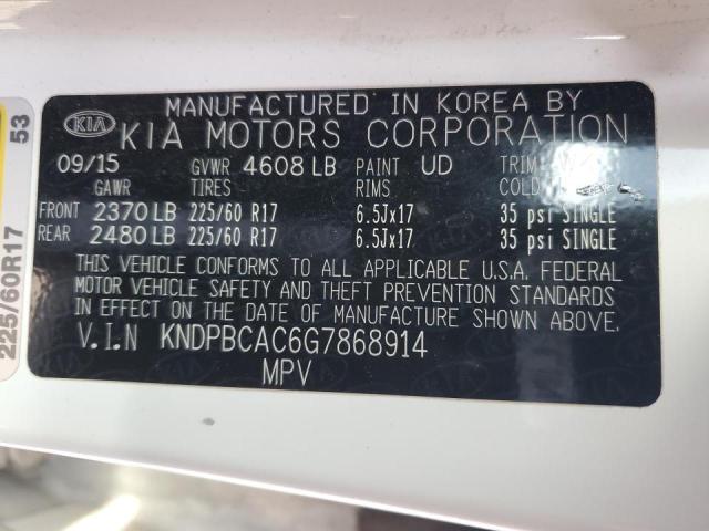 KNDPBCAC6G7868914 KIA Sportage Lx