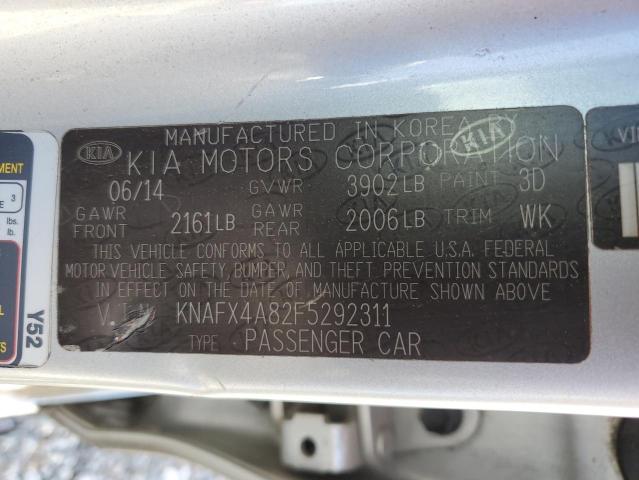 KNAFX4A82F5292311 KIA FORTE EX