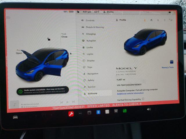 7SAYGAEE0NF493831 Tesla Model Y