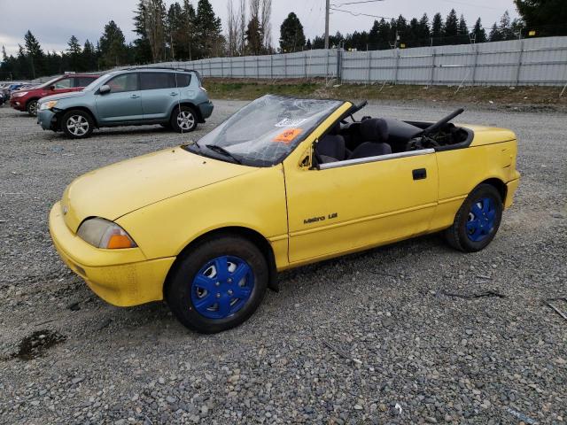 GEO salvage cars for sale: 1991 GEO Metro LSI Sprint CL