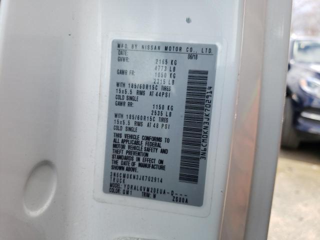 3N6CM0KN3JK702914 Nissan NV200 2.5S