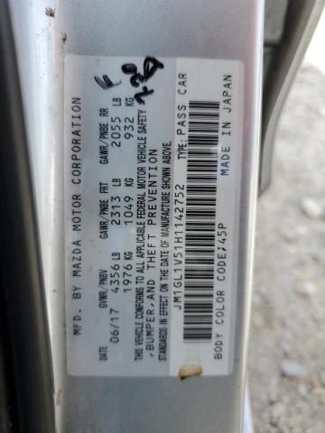 JM1GL1V51H1142752 Mazda 6 TOURING