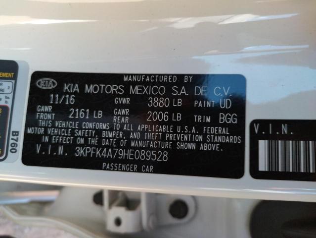 3KPFK4A79HE089528 KIA FORTE LX