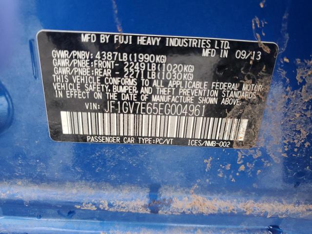 JF1GV7E65EG004961 Subaru Impreza Wrx