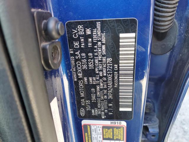 3KPA24ABXKE172178 KIA RIO S
