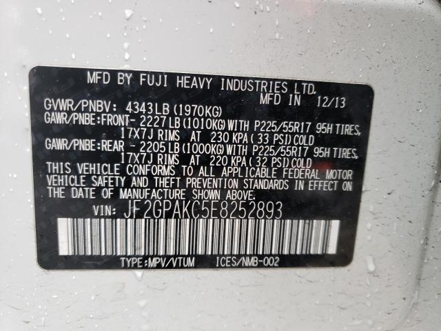 JF2GPAKC5E8252893 Subaru Xv Crosstrek 2.0 Limited