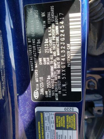 5XXGT4L32JG245417 KIA Optima Lx
