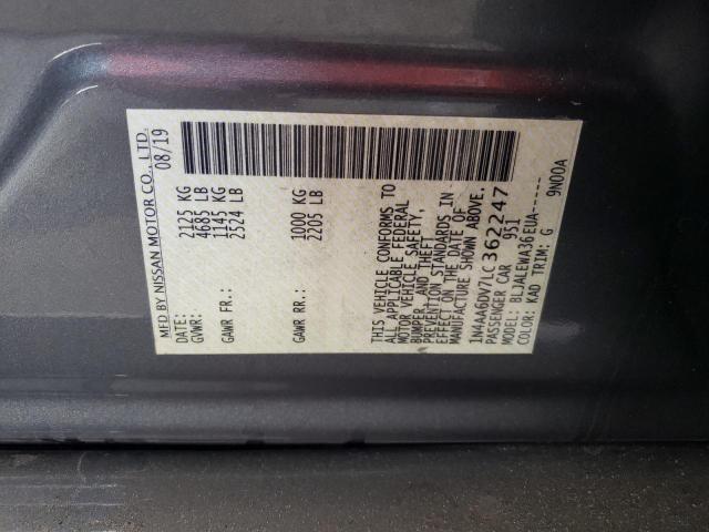2020 NISSAN MAXIMA SL - 1N4AA6DV7LC362247
