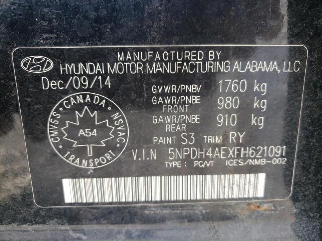2015 HYUNDAI ELANTRA SE - 5NPDH4AEXFH621091