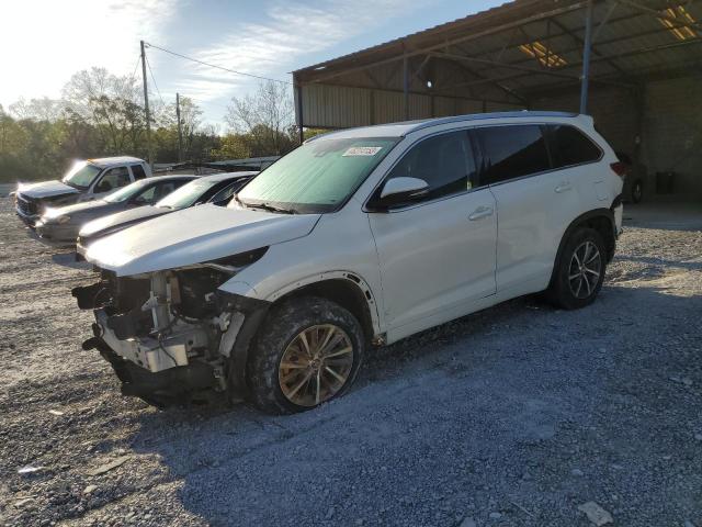 Salvage cars for sale at Cartersville, GA auction: 2017 Toyota Highlander SE