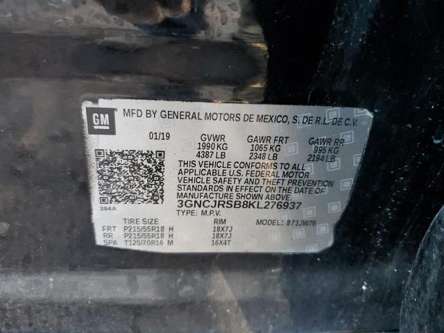 2019 CHEVROLET TRAX PREMI - 3GNCJRSB8KL276937