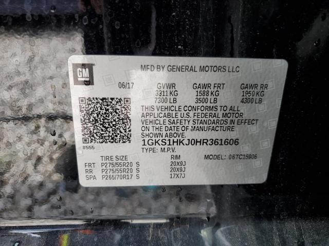 1GKS1HKJ0HR361606 GMC YUKON XL DENALI