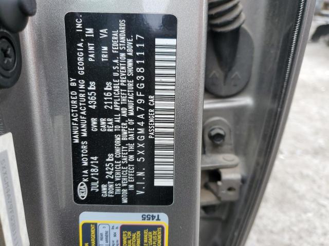 5XXGM4A79FG381117 KIA Optima Lx