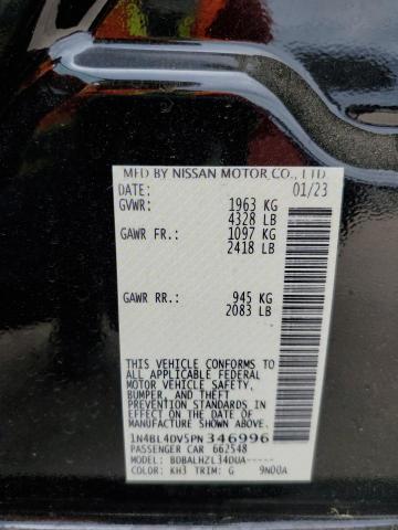 2023 NISSAN ALTIMA SV - 1N4BL4DV5PN346996