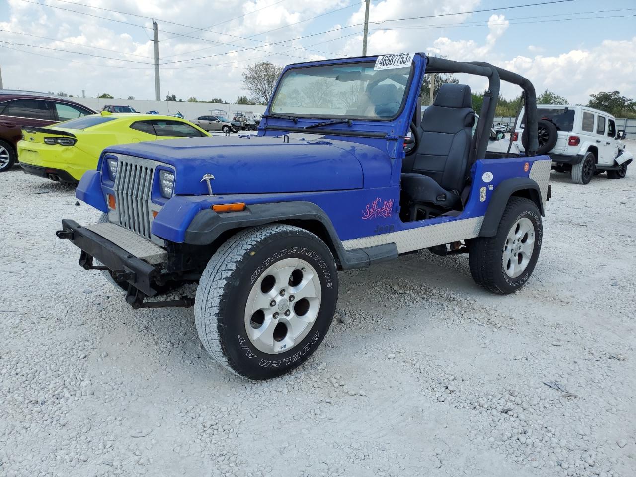 1993 Jeep Wrangler / YJ for sale at Copart Homestead, FL Lot #46587*** |  