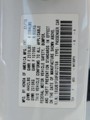 2015 ACURA TLX TECH - 19UUB1F56FA012758