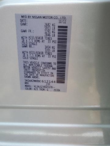 5N1AR2MN9DC612144 Nissan Pathfinder S