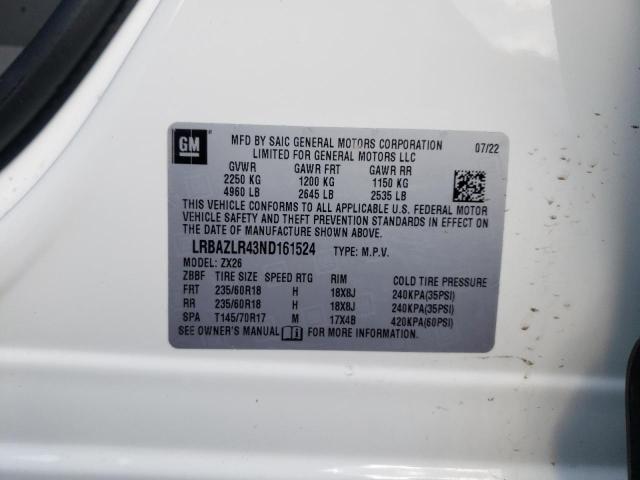 2022 BUICK ENVISION P - LRBAZLR43ND161524