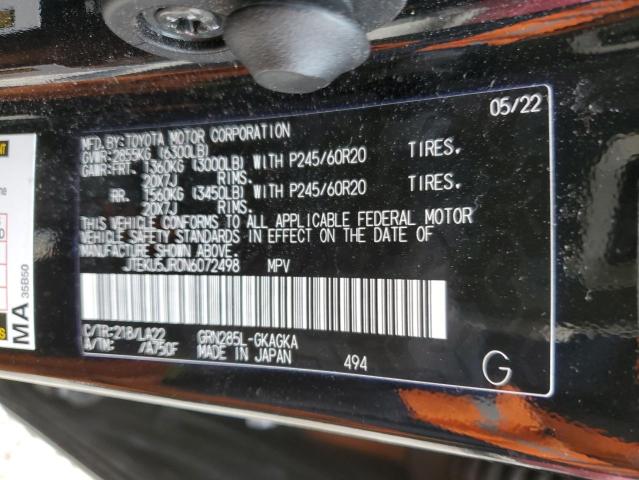 2022 TOYOTA 4RUNNER LI JTEKU5JR0N6072498