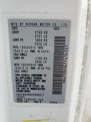 3N6CM0KN6FK696517 Nissan NV200 2.5S