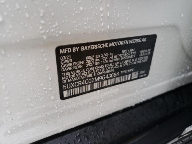 2021 BMW X5 SDRIVE - 5UXCR4C02M9G43684