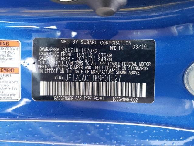 JF1ZCAC11K9601527 Subaru Brz Limited