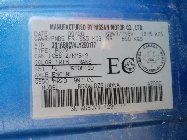 2020 NISSAN SENTRA SV - 3N1AB8CV4LY290177
