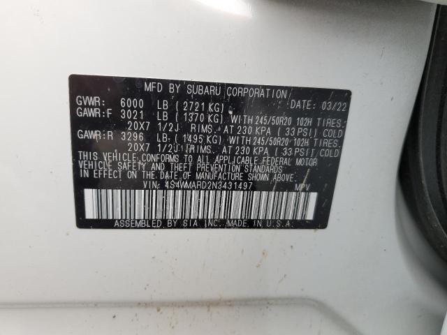 4S4WMARD2N3431497 Subaru Ascent Touring