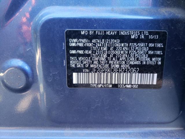 JF2GPBKC8EH232062 Subaru Xv Crosstrek 2.0i Hybrid Touring