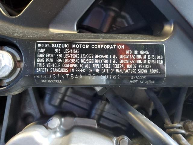 2007 SUZUKI SV1000 S - JS1VT54A172100162