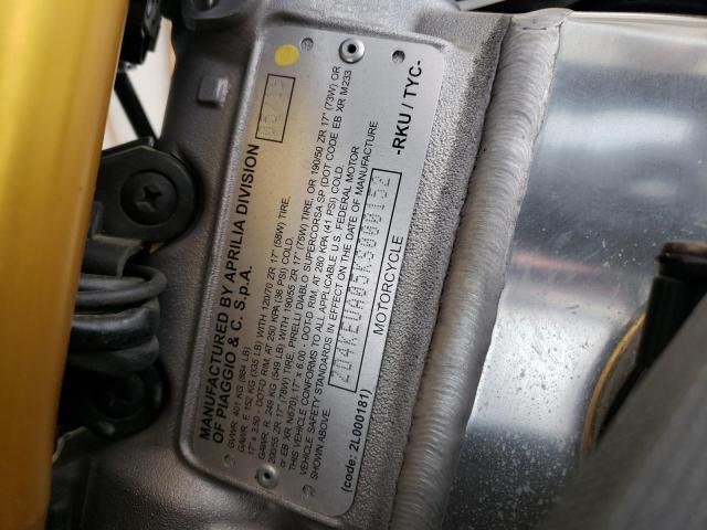 2019 APRILIA RSV ZD4KEUA05KS000152