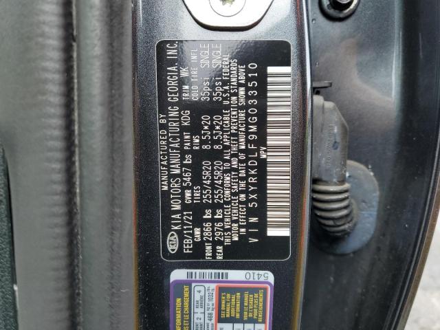 5XYRKDLF9MG033510 KIA SORENTO SX