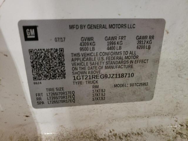 2018 GMC SIERRA C25 - 1GT21REG9JZ118710