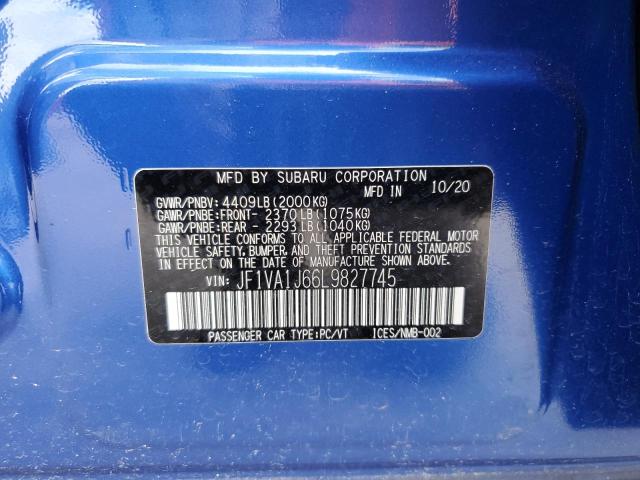 JF1VA1J66L9827745 Subaru Wrx Limited