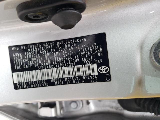 5YFS4RCE4LP042397 Toyota COROLLA SE