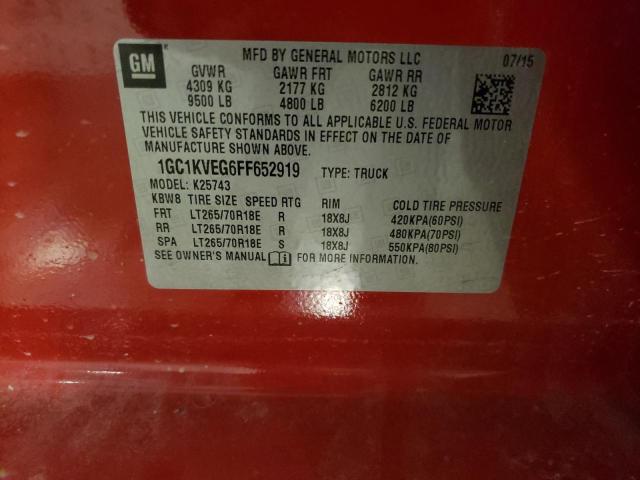 2015 CHEVROLET 2500 - 1GC1KVEG6FF652919