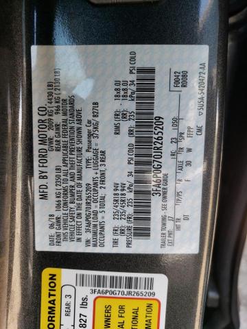 3FA6P0G70JR265209 Ford FUSION S