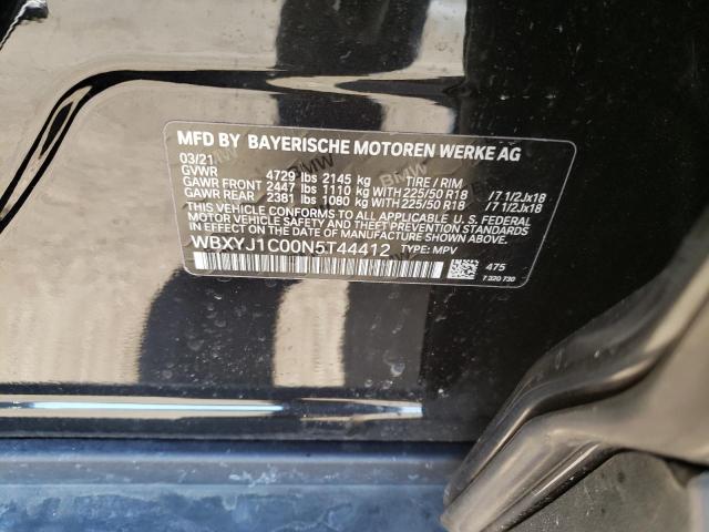 2022 BMW X2 XDRIVE2 - WBXYJ1C00N5T44412