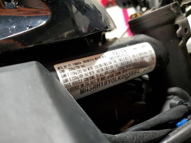 2020 YAMAHA YZFR3 A - MH3RH18Y0LK003894