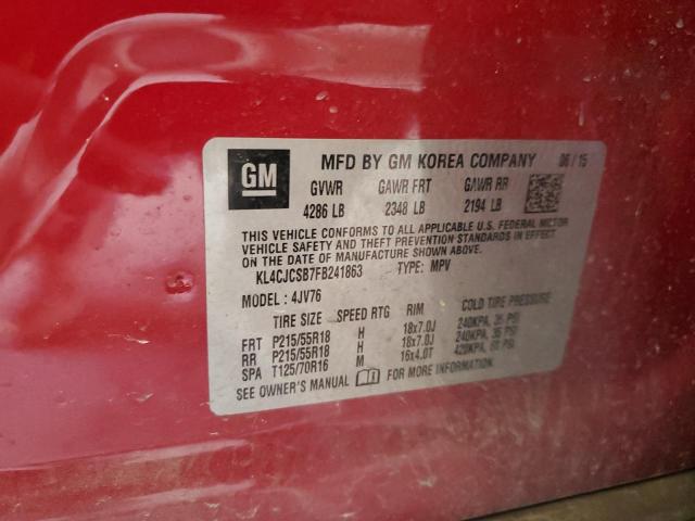 KL4CJCSB7FB241863 Buick Encore