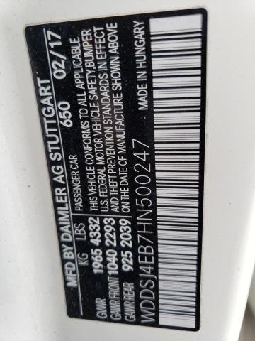 WDDSJ4EB7HN500247 Mercedes-Benz CLA 250