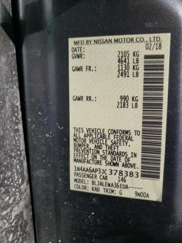1N4AA6AP3JC378383 Nissan Maxima 3.5s