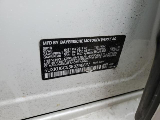 2019 BMW X6 XDRIVE5 - 5UXKU6C55K0Z66837