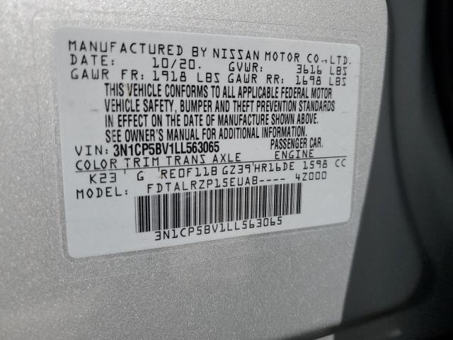 3N1CP5BV1LL563065 Nissan KICKS S